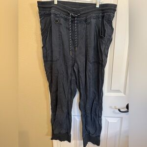 Anthropologie Dark Blue Track Pants